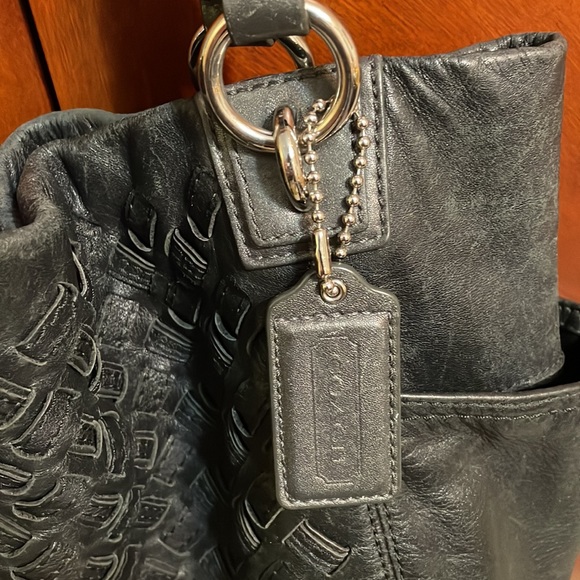 Coach Black Leather Tote ! - Picture 3 of 8